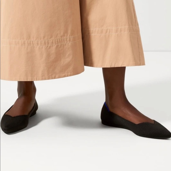 Rothy’s The Point Flat in Classic Black Solid Size 8.5 - Picture 8 of 16